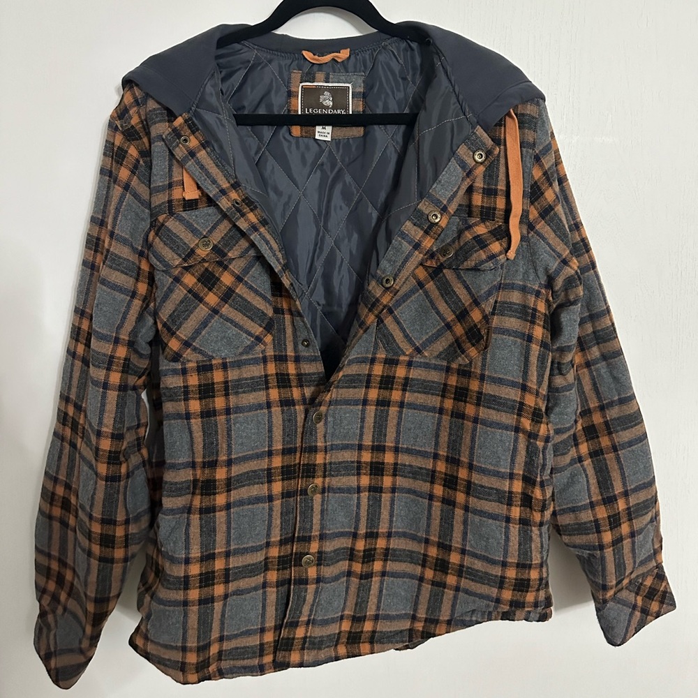 Legendary Insulated Puffer Flannel with Adjustable Hood